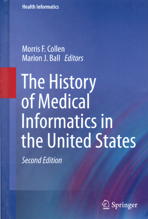 书籍封面，莫里斯·科伦的第二版《美国医疗信息学史》，2015年