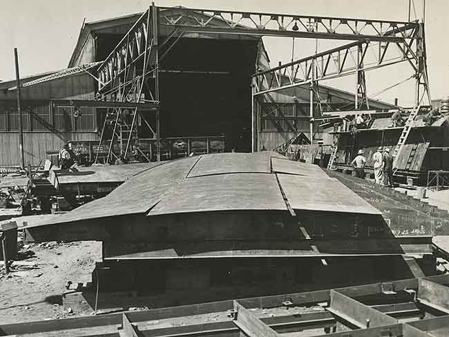 预制,船体部分,太平洋海岸工程公司,阿拉米达,1943年6月6日